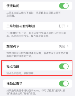 黄石苹果授权维修站分享iPhone轻点无法唤醒怎么办