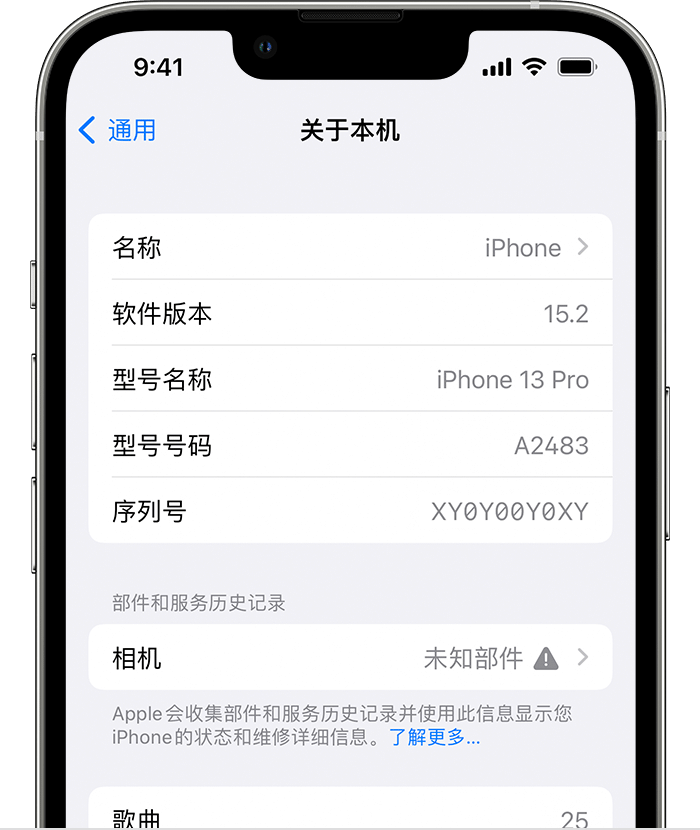 黄石苹果维修分享iPhone 出现提示相机“未知部件”是什么原因？ 