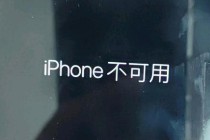 黄石苹果服务网点分享锁屏界面显示“iPhone 不可用”如何解决 